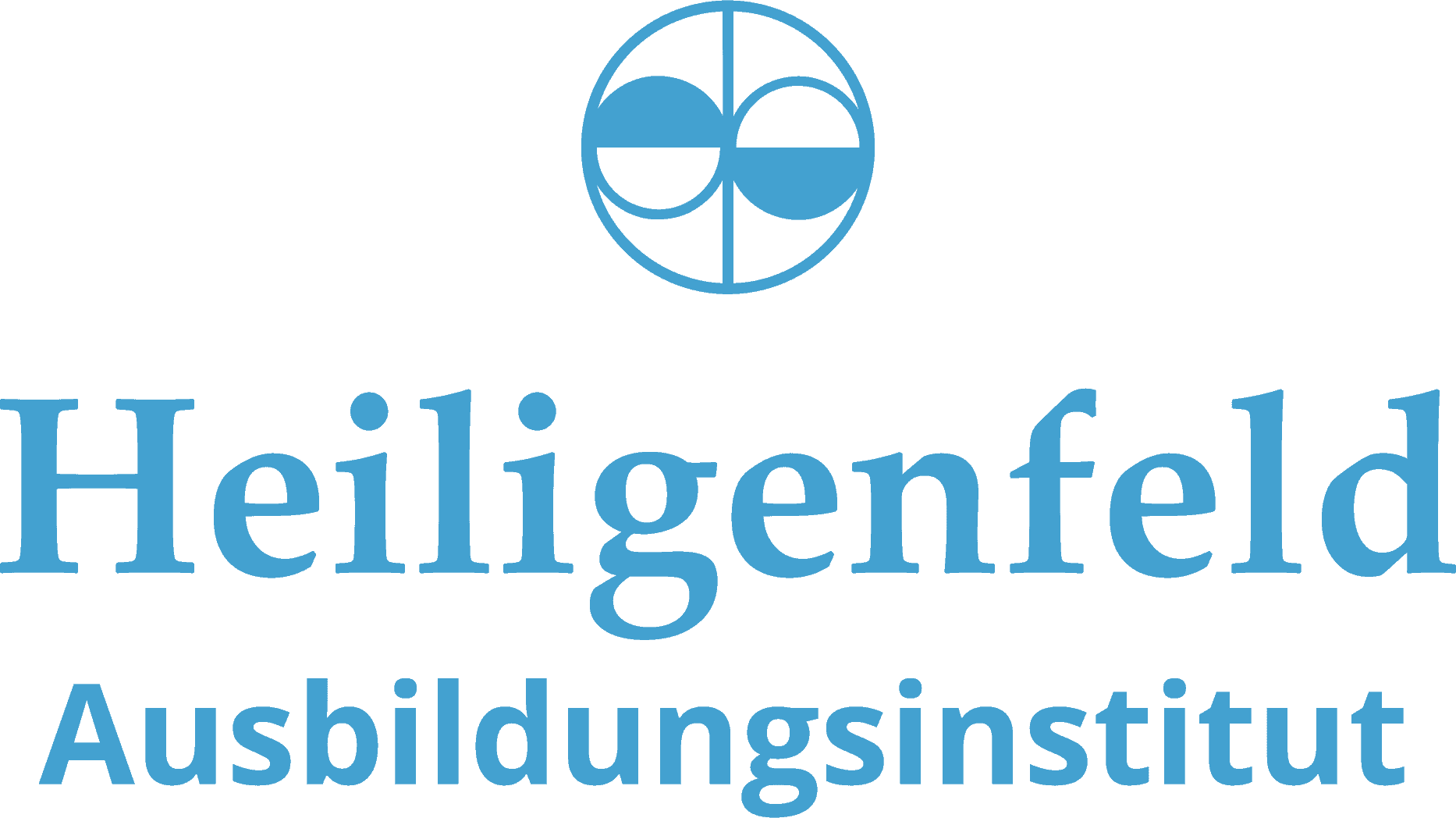 Ausbildungsinstitut Logo in blau.